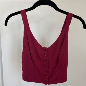 Charlotte Russe Burgundy Tank Top